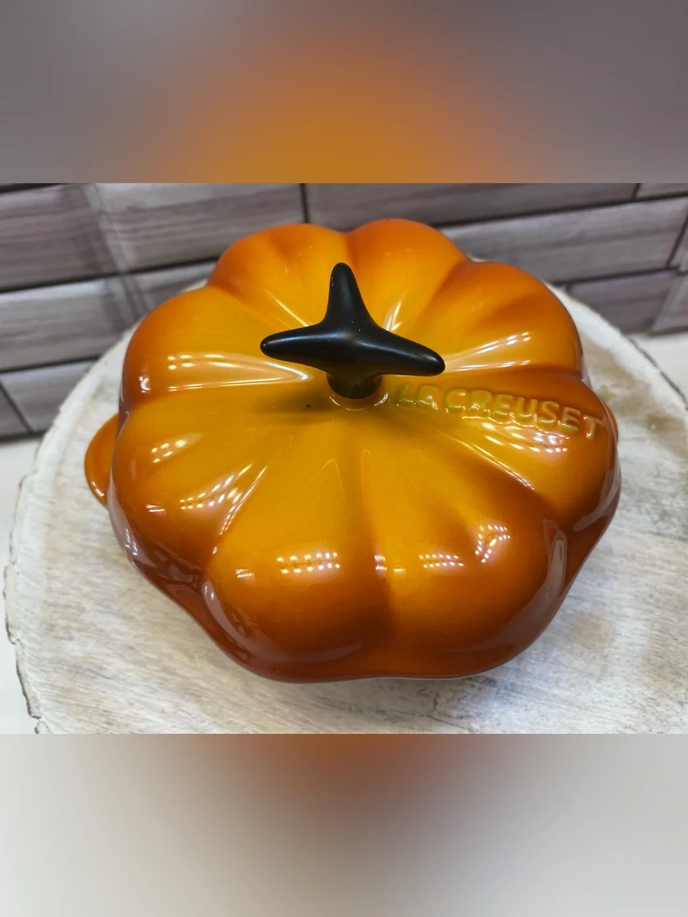 Le Creuset ❤️Mini Pumpkin Cocotte 300ml Marronnier NIB**